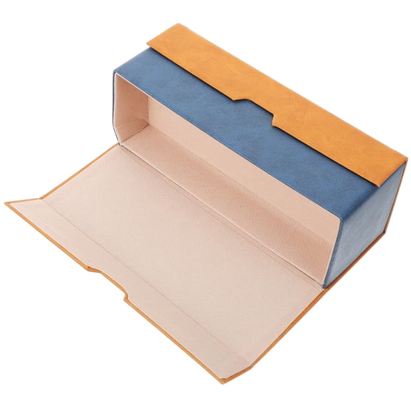 Toyvian 1Pc Double Layer Pink Glasses Case Eyewear Holder with Two Compartments