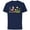 Navy, variant on Disney Mickey and Minnie Mouse Springtime Easter - Short Sleeve Cotton T-Shirt for Adults - Customized-Black