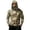 Brown, variant on Men's Casual Camouflage Print Hooded Long Sleeve Sun Protection Jacket Lightweight Pullover Outdoor Top with Zipper Pocket