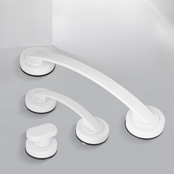 COMPUKAS 1Set White Plastic Shower Grab Rail for Bathroom Safety
