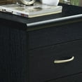 thumbnail image 4 of Hodedah 2-Drawer Nightstand, Black, 4 of 5