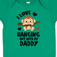 thumbnail image 4 of Inktastic Monkey I Love Hanging out with My Daddy Boys or Girls Baby Bodysuit, 4 of 5