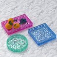 thumbnail image 2 of Pattern Storage Tray Coaster Mold Silicone Ornament Mold Resin Casting Molds for Making Faux Agate Slice Cup Mat, 2 of 3