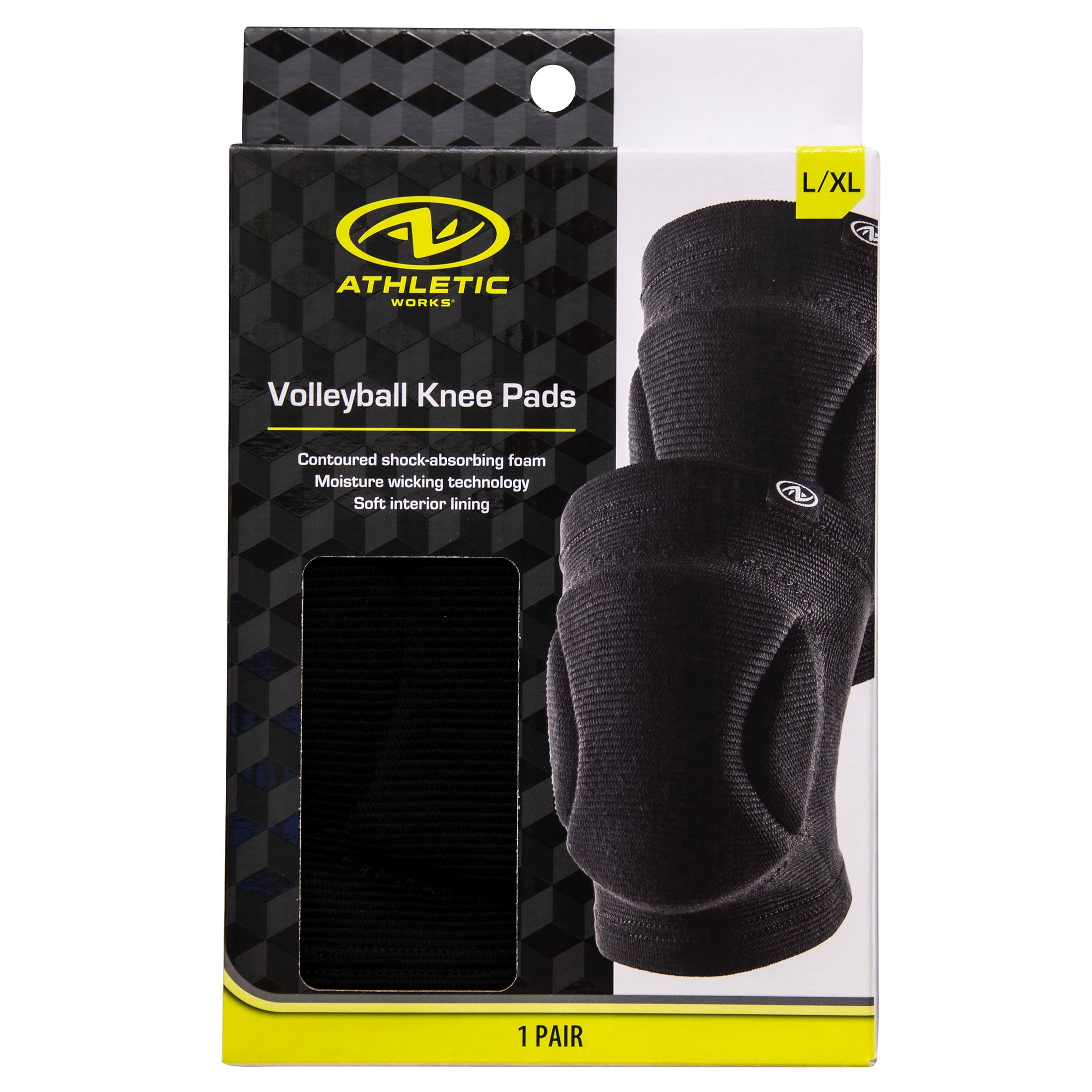 Athletic Works Volleyball Knee Pads, Unisex, Size L/XL