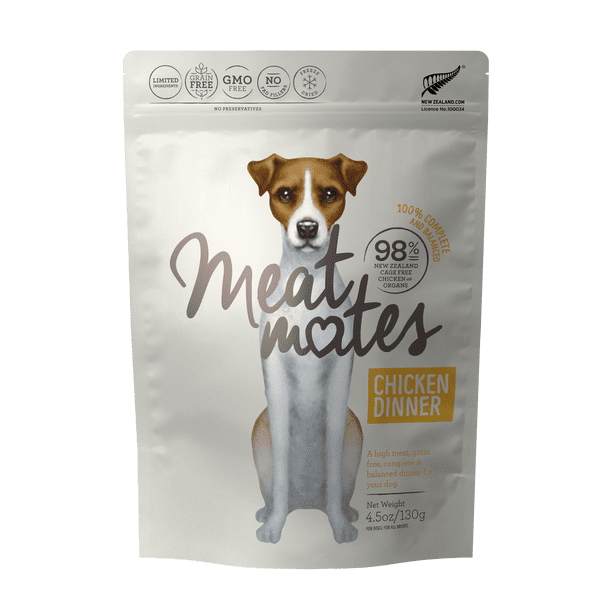 Meat Mates Chicken Dinner FreezeDried Dog Food, 4.5 oz.