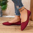 thumbnail image 6 of Purcolt Womens Polka Print Flats Dressy Casual Asymmetrical Cut Pointed Toe Slip On Ballet Shoes Comfort Elegant Soft Sole Dress Shoes for Business Work Office, 6 of 9