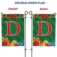 thumbnail image 6 of America Forever Monogram Christmas Garden Flag Letter D 12.5 x 18 inch Double Sided Merry Christmas Gifts Presents Ornament Ball Winter Farmhouse Red & Green Holiday Yard Outdoor Decoration, 6 of 7