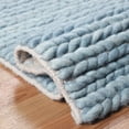 thumbnail image 6 of Superior Aero Hand-Braided Wool Area Rug, 4' x 6', Light Blue, 6 of 9