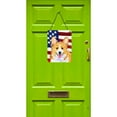 thumbnail image 2 of USA American Flag with Corgi Aluminium Metal Wall or Door Hanging Prints, 2 of 2