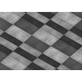 thumbnail image 1 of Ahgly Company Machine Washable Indoor Rectangle Transitional Black Area Rugs, 8' x 12', 1 of 7