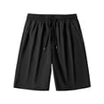 thumbnail image 5 of asjyhkr Athletic Shorts for Men Stretchy Workout Drawstring Running Lightweight Stretchy Relaxed Basketball Shorts(4X-Large,Black), 5 of 6