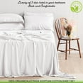 thumbnail image 2 of ABORN 300 Thread Count Organic Cotton Bedsheet 6 PC Short Queen White 15" Deep Pockets, 2 of 7