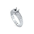 thumbnail image 3 of Diamond Engagement Ring Setting 1 Carat 14K White Gold Solitaire Mounting Semi, 3 of 4