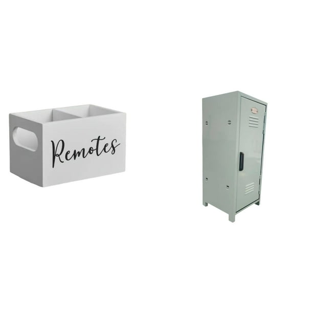 Organizador de almacenamiento de escritorio,Soporte para control remoto de TV de madera,Contenedor de almacenamiento,Mini armario organizador de cosméticos de escritorio,Caja de almacenamiento