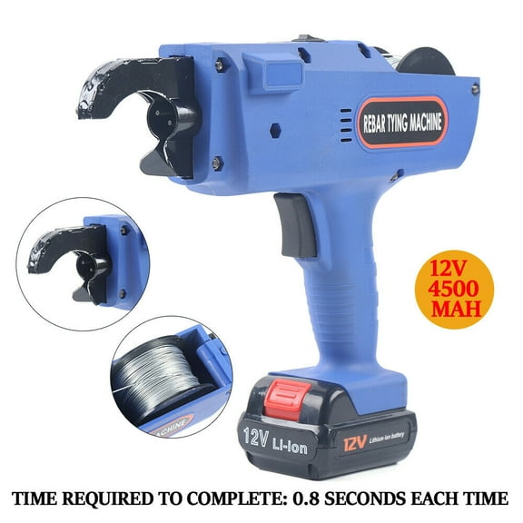 TOOL1SHOoo Handheld Automatic Rebar Tier Tying Machine for 8-34mm,Electric tool with Carry Case