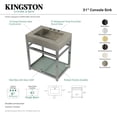 thumbnail image 2 of Kingston Brass KVSP3122B6 Kingston Commercial 31" Wide Console Sink Set - Brushed /, 2 of 7