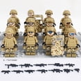 thumbnail image 2 of Set de 12 Figuras de Soldados de Fuerzas Especiales – Mini Figuras de Bloques de Construcción de 12.12 cm con Accesorios y Armas, Juguetes para Decorar Pasteles y Regalos para Niños y Coleccionistas, 2 of 5