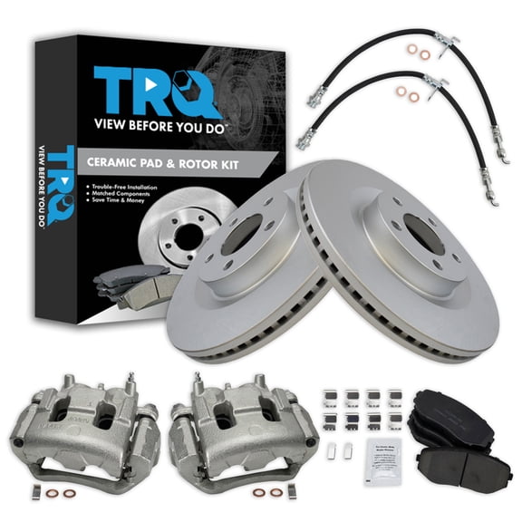 TRQ Front Brake Pad & Rotor Kit Fits 2007-2014 Ford Edge 2007-2015 Lincoln MKX BKA29187