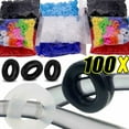 thumbnail image 2 of 20-100 Pcs Crochets Antidérapants en Silicone pour Lunettes Poignée Ronde Noire Manchon d'Oreille Outils de Retenue Utiles Transparents, 2 of 6