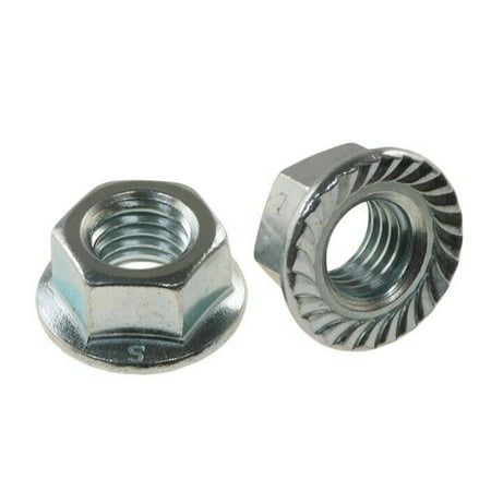 

M5-0.80mm Metric flange nuts serrated Stainless steel 18-8 A-2 100 pcs