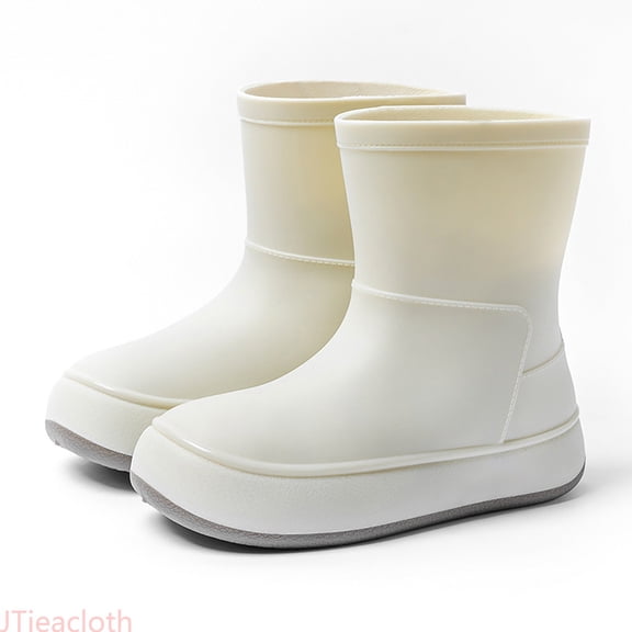 JTieacloth Kids Rain Boots Mid Calf Rain Shoes For Boys Girls Outdoor Rainy Day Play,Sizes 2.5