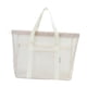 thumbnail image 3 of Bolso de playa de malla con bolsillos, separación para ropa seca y mojada, bolso de hombro grande para la playa. Blanco, 3 of 9
