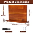 thumbnail image 2 of Austok Magnetic Knife Block Double Sided Magnetic Knife Holder Made of Acacia Wood for Kitchen Counter, 2 of 9