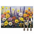 thumbnail image 2 of Modern Art Impressionist Placemats Set of 12, Oil Painting Flower Table Mats Washable Heat-Resistant Non-Slip Place Mats for Kitchen Dinner Table Indoor Outdoor Decor,13x19 Inch Colorful, 2 of 9