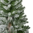 thumbnail image 4 of Northlight Flocked Alpine Artificial Christmas Trees - 5' - Unlit - Set of 3, 4 of 6