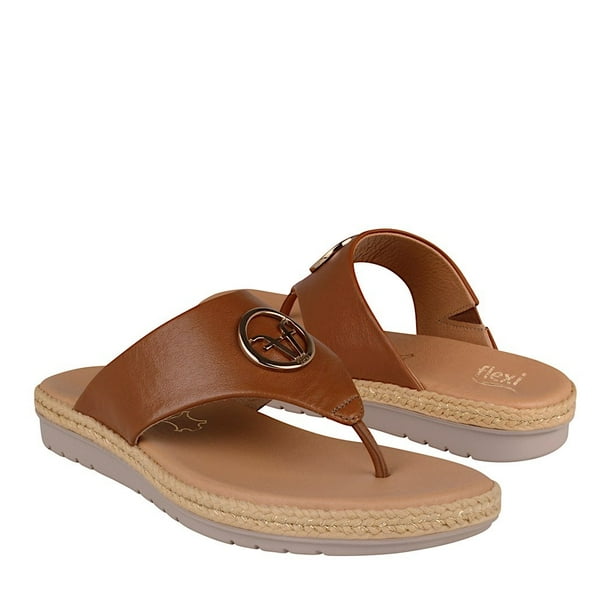 SANDALIAS DAMA FLEXI 100214 PIEL CAFÉ Flexi 100214