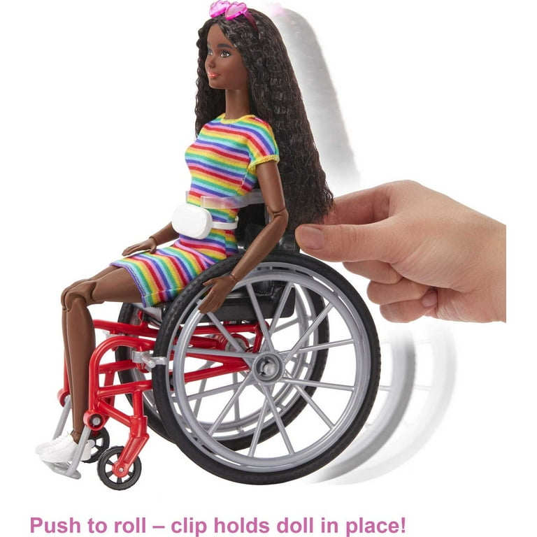 Barbie Fashionistas Doll #166, Brunette with Wheelchair