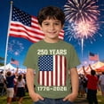 thumbnail image 3 of Tiijoy Boys America's 250th Independence Day T-Shirt Summer Short Sleeve Tee, Sizes 2-13, 3 of 3