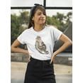 thumbnail image 2 of Macaque With Her Baby T-Shirt Women -Image by Shutterstock, Female Large, 2 of 4