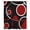 Red Black, variant on Black Brown Sheer Curtains 108" Extra Long, White Circle Modern Minimalist Geometric Light Filering Curtains, Privacy Drapes Simi Floor to Veiling Curtain for Living Room Bedroom Window Treatment