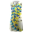 thumbnail image 4 of SMihono Robe d'Été pour Femmes Grande Taille Mode Féminine Imprimée Confortable Sans Manches Décontractée, 4 of 4
