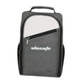 thumbnail image 3 of Bolsa para zapatos de golf, regalo para golfistas, bolsa de transporte de zapatos con cremallera multifunción de PU, bolsa deportiva Gris, 3 of 9