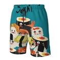 thumbnail image 5 of Naloa I Love Sushi Men's Beach Shorts, Surfing shorts, Swim trunks, Quick Dry Swim Trunks for Surfing Beach Fun - 3X-Large, 5 of 9