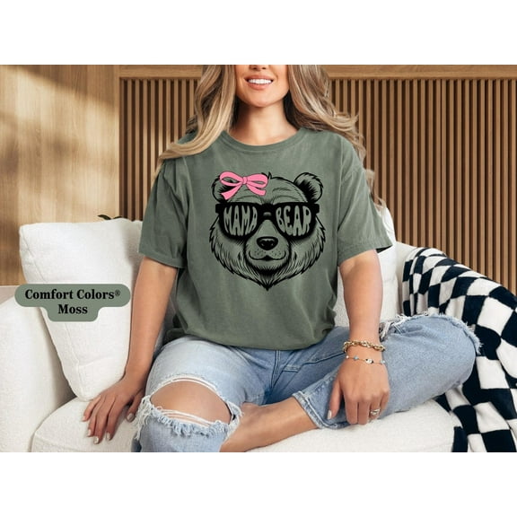 Sam Soft Mama Bear Tshirt, Cute Mama Bear Shirt, Trendy Mother Gift, Animal Lover Tee, Perfect for Moms and Families