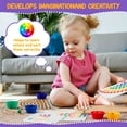 thumbnail image 5 of Toddler Wooden Learning Montessori Toys – Wooden peg Board Bead Game Baby Rainbow Stacking Matching Counting Color Sorting Games for fine Motor Math Skills Boys and Girls for 3 4 5 Years Old, 5 of 8
