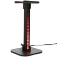thumbnail image 2 of RGB Gaming Headphone Stand with Multiple Lighting Modes for Storage Use Black Plastic Metal TPU Rubber 6.5 x 4.2 inches, 2 of 2