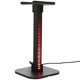 thumbnail image 2 of RGB Gaming Headphone Stand with Multiple Lighting Modes for Storage Use Black Plastic Metal TPU Rubber 6.5 x 4.2 inches, 2 of 2