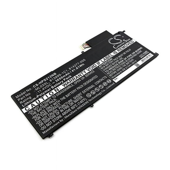 3650mAh N5S20UA 813999-1C1 HSTNN-IB7D ML03042XL 814277-005 TPN-Q165 HSTNN-1B7D 814060-850 Battery for HP Spectre X2 12-A000NT SP