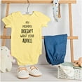 thumbnail image 3 of Funny Mommy Doesn't Want Your Advice Romper Boys or Girls Infant Baby Brisco Brands 24M, 3 of 6