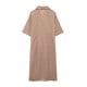 thumbnail image 4 of HH TRAF 2024 Vestidos de estilo playero para mujer, cuello vuelto a rayas, medias mangas, cordones decorativos, vestido largo de verano para mujer a la moda, 4 of 5