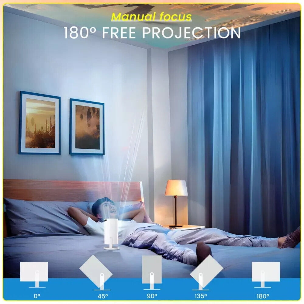 4K Mini Projector HY300 720P WiFi6 Bluetooth BT5.0 Cinema Portable Home Theaters