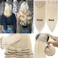 thumbnail image 6 of SEGO Clip in Human Hair Extensions Full Head 100% Real Remy Thick Hair Extensions Silky Straight, 6 of 7