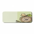 thumbnail image 1 of Mushroom Computer Mouse Pad, Hedgehog Chevron Stripes Pattern Spiky Animal Wildlife Cartoon Design, Rectangle Non-Slip Rubber Mousepad Large, 31" x 12" Gaming Size, Green Brown Beige, by Ambesonne, 1 of 2