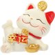 thumbnail image 1 of KAKOWELY Figuras de gato de la suerte de resina, decoración de gatos, estatuas de animales de resina, 1 of 4