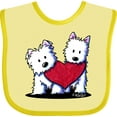 thumbnail image 3 of Inktastic Valentine Westie Duo Boys or Girls Baby Bib, 3 of 4