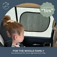 thumbnail image 4 of Dreambaby Insta-Cling Static Cling Car Window Shades, UPF 50+ Sun Protection, 2 Pack, Black L1203A, 4 of 8